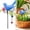 B, variant on 1 Pack Decorative Garden Stakes - 14.2" Metal Flowers for Outside & Metal Yard Art Outdoor and Garden, Rust-Resistant Shaking-Head Bird Lawn Ornaments for Patio - Gift for Gardeners