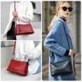 thumbnail image 2 of URSOFINE Women's Genuine Leather Crossbody Bag, Multi Compartment Shoulder Purse with Adjustable Strap, Lightweight Casual Sling Bag for Daily Use, 2 of 6