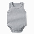 thumbnail image 2 of Baby Onesies Boy Baby Boy Girls Sleeveless Bodysuits Ultra Soft Tank Pajamas Infant Unisex Sleepwear, 2 of 8