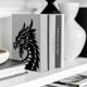 thumbnail image 4 of Sujetalibros metálicos para estanterías, modernos, decorativos, resistentes, para libros de estudio., 4 of 9
