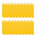 thumbnail image 3 of Mega Candles 40 pcs Unscented Yellow Mini Taper Candle, 4 Inch Tall x 1/2 Inch Diameter, Great for Casting Chimes, Rituals, Spells, Vigil, Witchcraft, Wiccan Supplies, Wax Play & More, 3 of 3