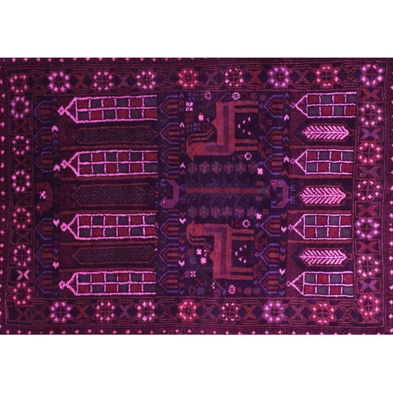Ahgly Company Indoor Rectangle Persian Pink Traditional Area Rugs, 2' x 5'
