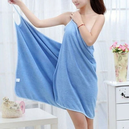 COUTEXYI Bath Wearable Towel Dress Girls Women Lady Fast Drying Beach Spa Bath Blanket