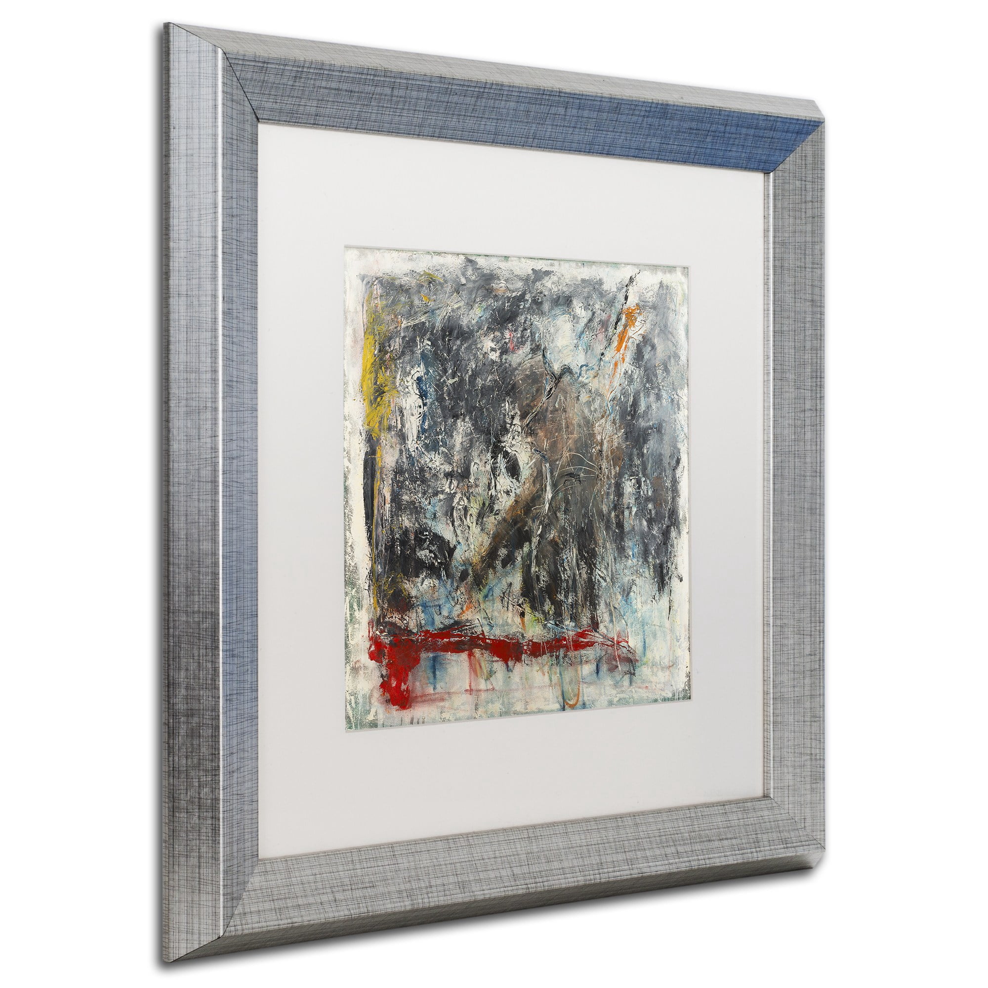 Trademark Fine Art "Furia e Paixao" Canvas Art by Joarez, White Matte, Silver Frame