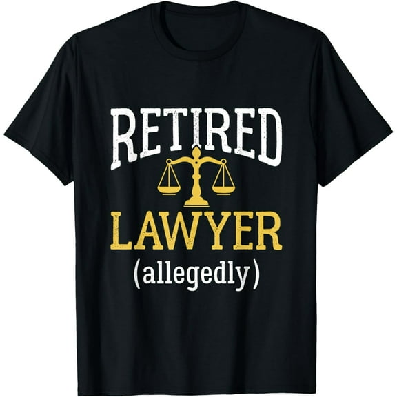 Funny Retired Lawyer Gift Scales of Justice Unisex Graphic Short Sleeve T-Shirt