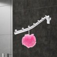 thumbnail image 2 of WHAMVOX 2Pcs Metal Clothes Mounted Laundry Hangers Silver Iron Space Saving Rotatable Design For Homeowners, 2 of 8