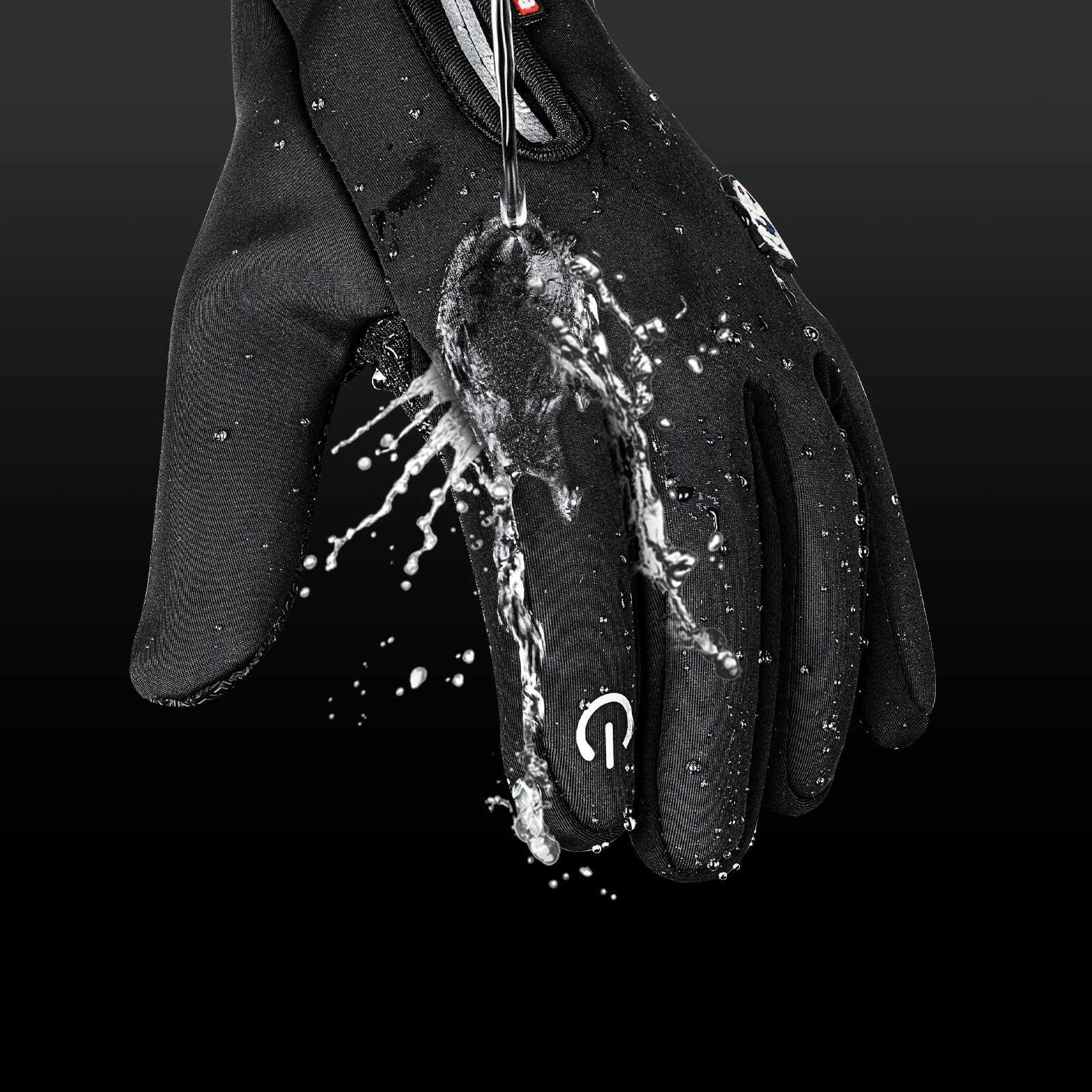 Foricom Shield Winter Touchscreen Gloves Black photo 7