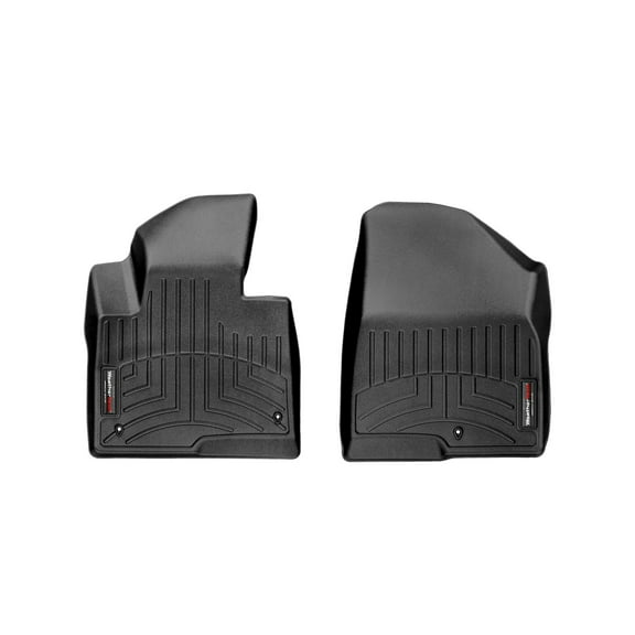 WeatherTech Custom Fit FloorLiners compatible with Hyundai Santa Fe XL, Santa Fe - 1st Row (Driver & Passenger), Black