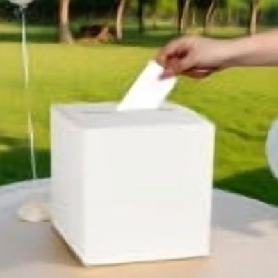 Giunmcul Wedding Card Box with Foil Design Greeting Card Holder for Parties Birthdays Showers and Events
