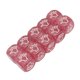 thumbnail image 2 of Juego de dados de 6 caras, 10 Uds., divertidos, interactivos, impermeables, transparentes, dados poliédricos para juego de mesa, color rojo, 2 of 8