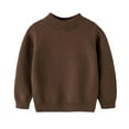 thumbnail image 2 of Huanglei Boys Sweater Mid Neck Knit Top Soft Warm Fall Winter Casual Pullover Comfortable Kids For Everyday Wear Long Sleeve Sweater, 2 of 4