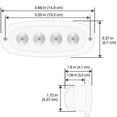 thumbnail image 3 of T-H Marine Supplies LED-39120-DP 4 x 3W Oval Recessed Mount Spreader LED Lights, White, 3 of 3