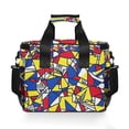 thumbnail image 7 of FORMRS Insulated Cooler Bag 24 Cans Capacity Soft Leakproof Lunch Box with Side Pockets, Art Triangles, 7 of 7