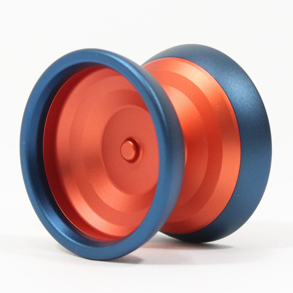 Turning Point Hinemosu Yo-Yo - Bi-Metal - 6061 Aluminum with Titanium Rims - Takeshi Matsuura Signature YoYo (Orange with Blue Rims)
