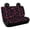 Cherry, variant on CHAQLIN Pastel Wave Colors Non-Slip Car Seat Covers for Interior Car Interior, Soft Comfort Replacement Seat Covers Full Wrap Car Seat Covers Back Seat