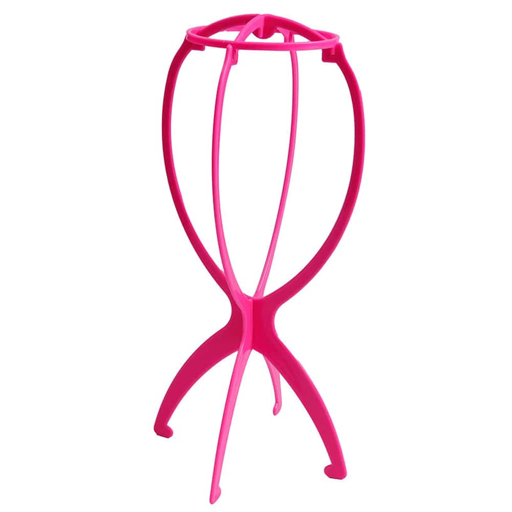 Caitzr Collapsible Wig Stands, Detachable Plastic Wig Holder, Portable