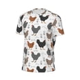 thumbnail image 6 of Wukai Retro Rooster Print Men's Short-Sleeved Mesh T-Shirt,Quick-Dry Short Sleeve Workout T-Shirt-6X-Large, 6 of 8
