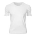 thumbnail image 6 of cfhntfmh Mens Mesh Workout Shirts Quick Dry Gym Shirts Athletic Short Sleeve T-Shirt Crew Neck Workout Top Summer Clothes(White,X-Large), 6 of 6