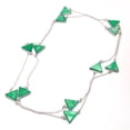 thumbnail image 2 of Green Mother Of Pearl Gemstone Handmade Fashion Necklace Jewelry 36" SR 6271, 2 of 2