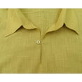 thumbnail image 4 of Atasi Men's Short Sleeve Beige Cotton Kurta Collar Shirt Indian Casual Clothing-Small, 4 of 7