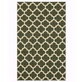 thumbnail image 1 of Handmade Wool Green Contemporary Trellis Flatweave Revesible Moroccan Rug, 1 of 5