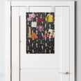 thumbnail image 2 of Rockets Hanging Pocket Organizer, Continuous Stars Space Galaxies Science Technology Engineer, Printed Polyester Storage Bag with Pockets, 14" x 20", Ruby Sea Green, 2 of 2