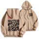 thumbnail image 2 of WILLBEST Sudaderas para Hombre y Mujer, Suéter con Capucha y Bolsillo De Manga Larga con Estampado De Coco Qr Divertido De Color Sólido para San Valentín, Otoño e Invierno Mediana​​, 2 of 6