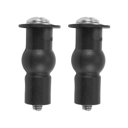 

Toilet TOP FIX Hinge Hole Fixings Well Nut Screw Rubber Back to Wall Pair