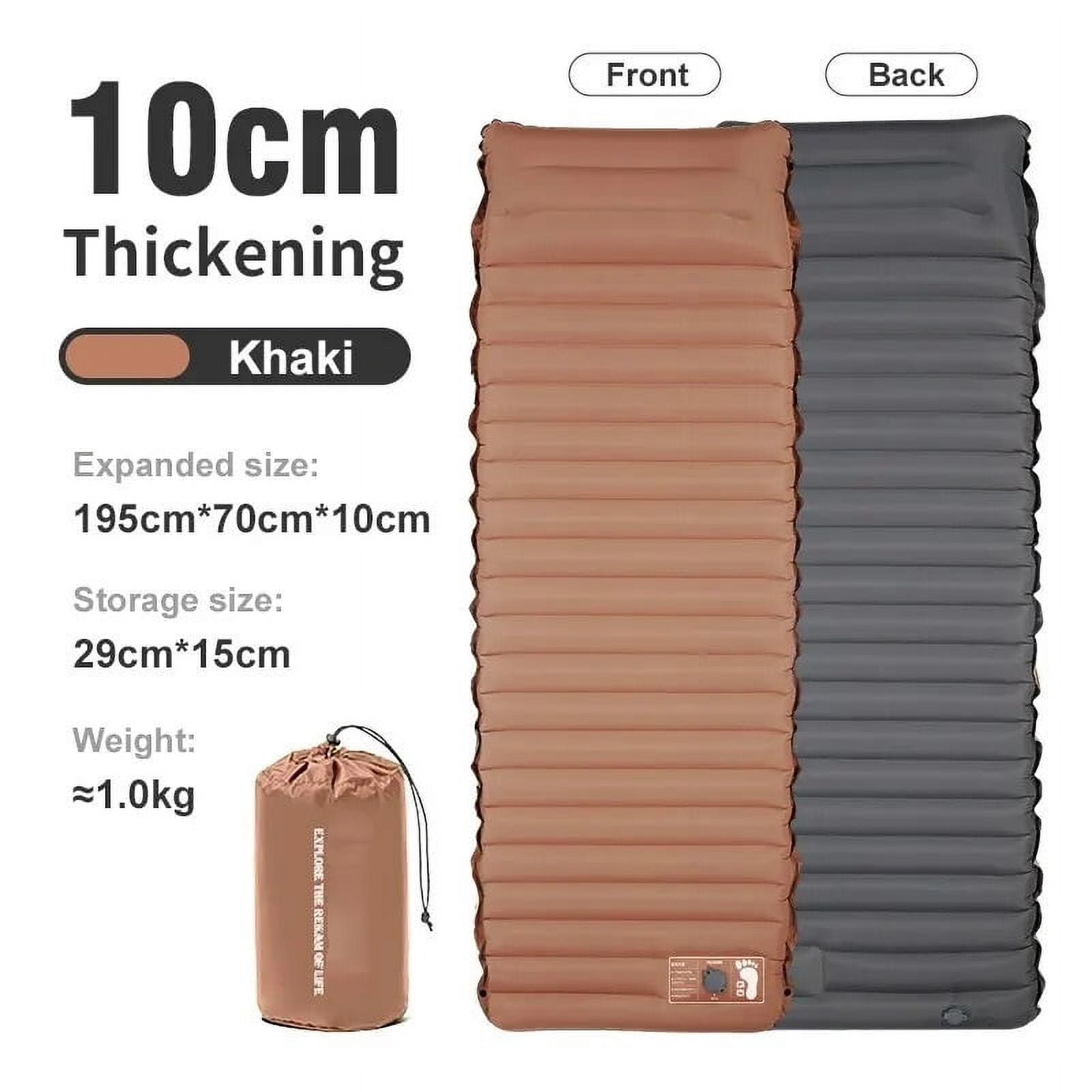 CHUNYAN Ultralight Self-inflating Air Mattress Thicken Sleeping Pad Splicing Inflatable Bed Beach Picnic Mat Camping Tent Air Cushion
