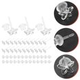 thumbnail image 2 of Miangastore 50 Sets Transparent Resin Ear Piercing Studs Flower Ear Studs Earring Backing Stoppers, 2 of 8
