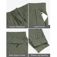 thumbnail image 5 of Little Donkey Andy Men's Quick-Drying Running Pants, Stretch Cooling Performance Mens Joggers with Pockets (Grey Green S), 5 of 7