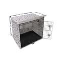 thumbnail image 6 of Floral Dog Crate Cover, Burgeoning Spring Flowers on a Plain Background, Easy to Use Pet Kennel Cover Small Dogs Puppies Kittens, 7 Sizes, Ceil Blue White, by Ambesonne, 6 of 6