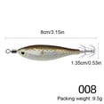 thumbnail image 4 of Anzuelo Calamar Luminoso Que Brilla en Cebo para Pesca Nocturna (marrón), 4 of 4