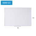 thumbnail image 4 of MasterVision Magnetic Platinum Porcelain Dry Erase 1 x 2 Inch Grid Planner, 36x24 Inch, Aluminum Frame (CR0630830), 4 of 4