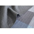 thumbnail image 4 of Chezmoi Collection Axel 3-Piece Plaid Checkered Grid Patchwork 100% Vintage Washed Cotton Quilt Set, Queen Size, 4 of 7