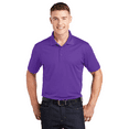 thumbnail image 3 of Zfeel Men’s Dry Fit Performance Polo Shirt, Pure Polyester Moisture Wicking Casual Polo Shirt, Purple, 5XL, 3 of 5