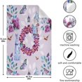 thumbnail image 5 of Spring Garden Gnome Kitchen Tea Towels Set of 4 Absorbent Hand Dish Towels, Flowers Rabbits Butterfly Dishcloths Lint-Free 18x28 Inch Fast Drying for Cooking Baking Home Clean, 5 of 7