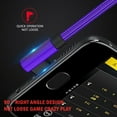 thumbnail image 4 of Linjieee Usb3 Extension Cable 2ft Type C Wire Small Extension Cord USB C Cable Right Angle 90° Elbow Nylon Braided USB A To C 66W Fast Charging Cable, 4 of 8