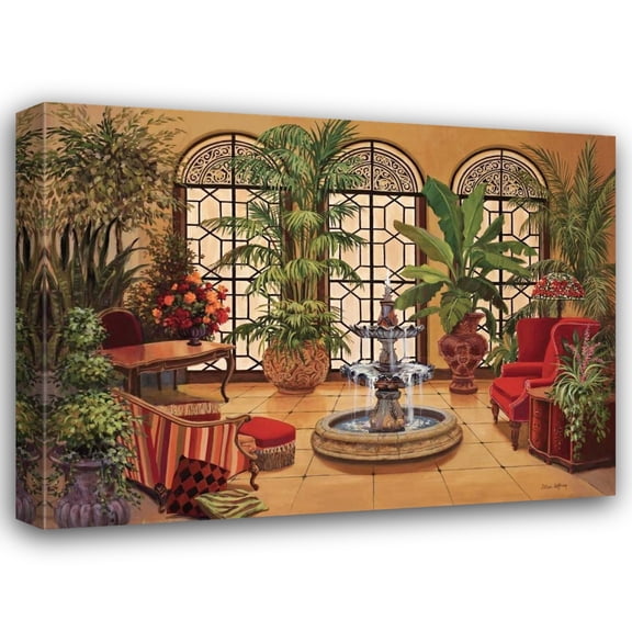 Jillian Jeffrey 24x19 Gallery Wrapped Canvas Wall Art Titled - Conservatory II