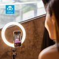 thumbnail image 6 of iDance LED Ring Light with Stand, 8", Portable Desk Ring Light with Cell Phone Holder and Tripod for Laptop, Selfie, USB Powered & Remote Controlled with Foldable & Adjustable Stand, 6 of 9