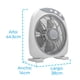 thumbnail image 5 of Ventilador Escritorio Iusa 12' 3 Vel blanco, 5 of 9
