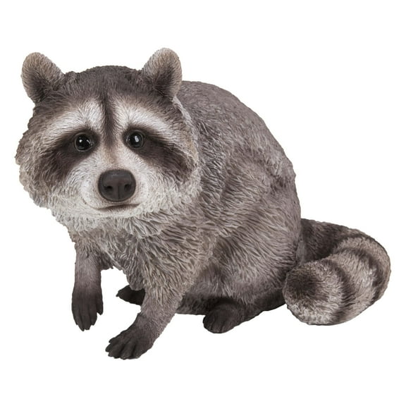 Hi-Line Gifts 13.25" Raccoon Sitting Outdoor Garden Statue