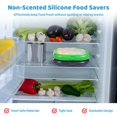 thumbnail image 2 of 4 Pcs Silicone Fruit Storage Containers, Non-Scented Food Savers, Leak-Proof Bento Boxes, Reusable Stretch Storage Boxes for Fruits, Vegetables, and Light Meals, 4 Colors, 2 of 5
