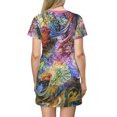 thumbnail image 4 of Primavera Creative Fashion Women Design All Over Print T-Shirt Dress, 4 of 4