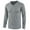 Gray, variant on Dagugfen Gym Tops for Men Long Sleeve V Neck Slim Comfy Training Cycling Workout Shirts Solid Color