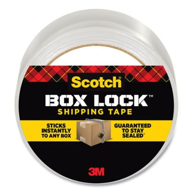 Scotch MMM3950 1.88 in. x 54.6 Yard Box Lock Packaging Tape, Clear