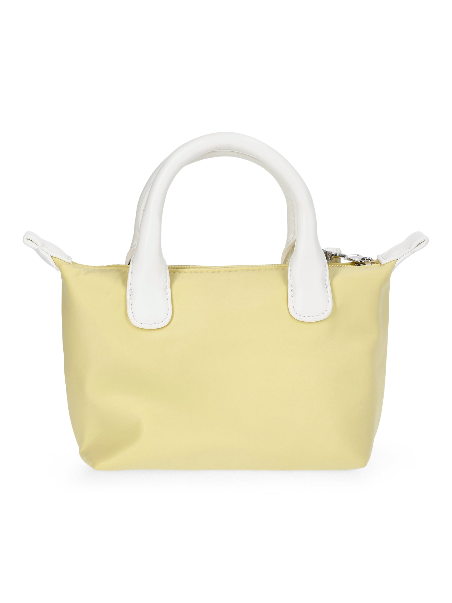 No Boundaries Women's Mini Tote Crossbody Bag, Lemon Ice