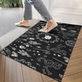 thumbnail image 4 of Black Gothic Skull Cat Pattern Door Rugs,Washable Non Slip Door Mats Indoor,Decorative Door Mats,Entry Mat Indoor for Entrance,Bedroom,Kitchen,Bathroom,17"x30", 4 of 6