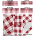 thumbnail image 2 of Farmhouse Valances Curtain for Kitchen Cafe, Modern Red White Buffalo Plaid Window Valance Short Curtains 54"x 18" Rod Pocket Windows Treatment Drape for Living Room Bedroom Pastoral Checker, 2 of 6