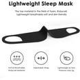 thumbnail image 6 of Zero Pressure Sleep Mask - Lightweight Breathable Blockout Eye Mask for Sleeping with Ear Hanging Elastic Strap for All Sleep Positions Men Women Soft and Comfortable Black Eye Blinder Travel, 6 of 12